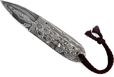 Hand Forged Damascus Steel 6.3'' Blank Blade Dagger Hunting & Camping Knife, Dama