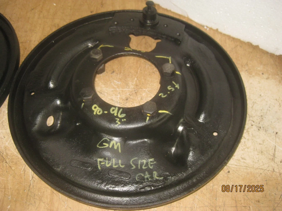 PLACAS DE RESPALDO DE TAMBOR 11" 1975 COCHE TAMAÑO COMPLETO 88 RIVIERA 98 VAGÓN 1972 GRANDVILLE Foto 2 de 4