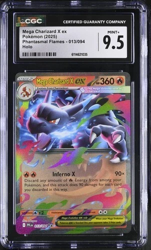 2025 Pokemon Mega Charizard X ex Phantasmal Flames 013/094 CGC 9.5