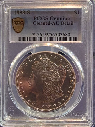 1898-S Morgan Silver Dollar - PCGS AU+++ Details Graded Authentic 01/26 G/S!