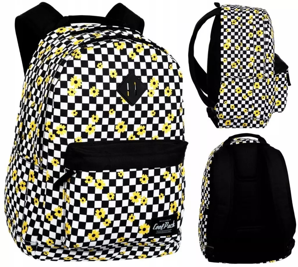 5903686330599 Plecak szkolny jednokomorowy CoolPack biay, czarny, Odcienie ót