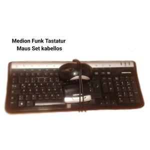 Drahtloser Tastatur Maus Set für PC Computer Laptop Marke Medion
