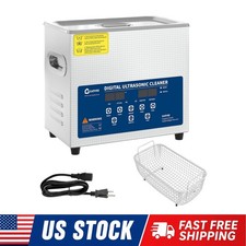 6L-30L 40kHz Stainless Steel Commercial Ultrasonic Cleaner with Timer Heater US
