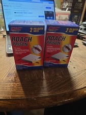 Lot of 2 Boxes of PIC Roach Bug Prison Covered Glue Insect Trap - 4 Total Units