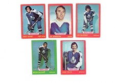 1973-74 O-Pee-Chee Hockey - TORONTO MAPLE LEAFS - LOT of 5 Vintage NHL OPC Cards