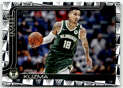 2025 Topps Flagship NBA Basketball No. 56 Kyle Kuzma Tip-Off Holo