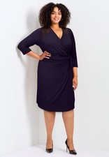 Avenue Women's Plus Size Deanna Wrap Lace Dress