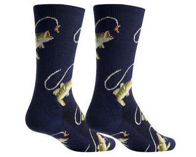 Sockguy 6'' Padded Wool Socks (Fish-On)