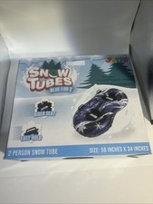 Joyin Snow Tubes Blue For 2 Person Giant Snow Tube W/4 Handles Pool
