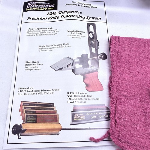 KME Precision Knife Sharpener System with 4 Gold Series Diamond Hones - Base Inc - Afbeelding 6 van 10