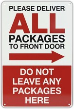 Delivery Vintage Package Delivery Tin Metal Signs Home D cor 8x12