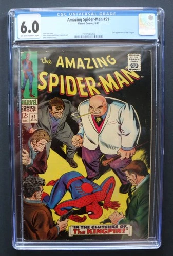 Amazing Spider-Man 51 CGC 6.0 (1967) 2nd full app and 1st cover of Kingpipin🕷🔑