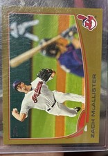 2013 Topps Mini - Zach McAllister #513 Gold /62