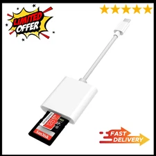 USB C to SD Card Camera Reader for Iphone 16 15, [Mfi Certified] USB C to Memory