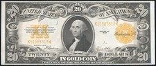 US Paper Money 1922 $20 Gold Certificate Fr#1187 Twenty Dollar Note NO RESERVE!