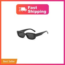 Rectangle Sunglasses for Women Men Trendy Y2K 90s Square Sun Shades UV400 R...