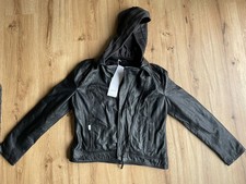 NEU - Mustang Damen Lederjacke mit Kapuze – Größe L