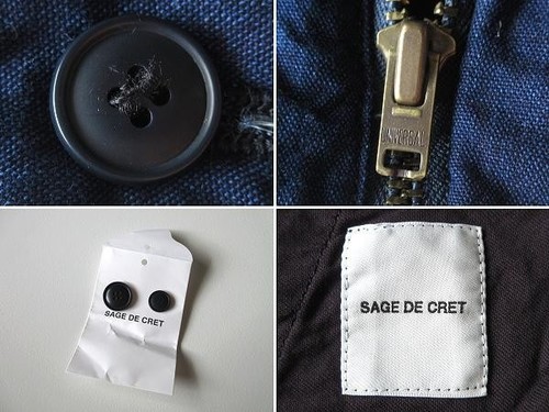 Tagged Sage De Cret Indigo Cargo Pants M JAPAN - Picture 9 of 11