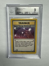 Beckett Grade 9 MINT Super Energy Retrieval #89 Neo Genesis 1st Edition Pokemon