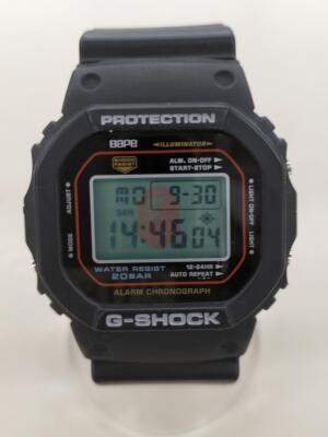 CASIO x A BATHING APE G-SHOCK DW-5000 Wristwatch Used Limited 1000 