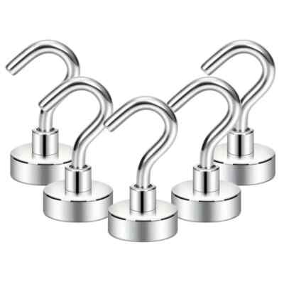 MAGNETISCHE HAKEN 5 STÜCK VIELSEITIGE HAKEN KEINE NÄGEL VERSANDKOSTENFREI