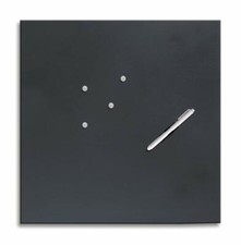 Eurographics Memo Board MB-BLACK5050 Magnet und Schreibtafel aus Glas in schwarz