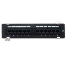 CAT5E 110 Type Patch Panel 12 Port Vertical w/Bracket