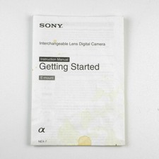 Sony -Nex-7 - Digital Camera Getting Started Manual - Instruction Pamphlet