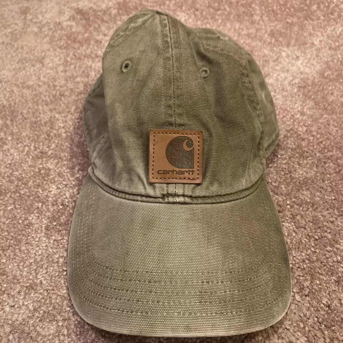 buiten gebruik eenvoudig gehandicapt Carhartt Hat Cap RN# 14806 A146 Tan Fitted Cotton Classic Size L/XL | eBay