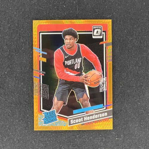 2023-24 Donruss Optic Scoot Henderson Rated Rookie Orange Hyper Prizm #239 /99