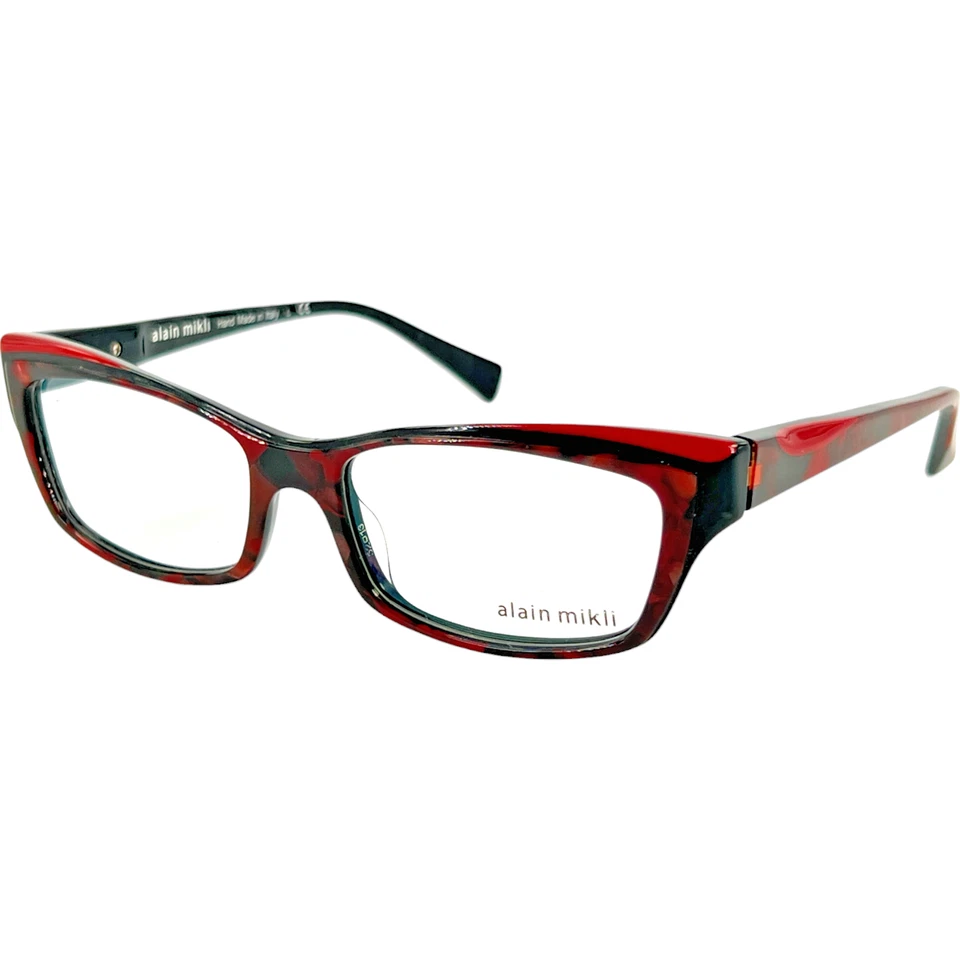 Marco de gafas de plástico para mujer Alain Mikli AO3040 C001 rojo negro rojo 55-17  Foto 2 de 4