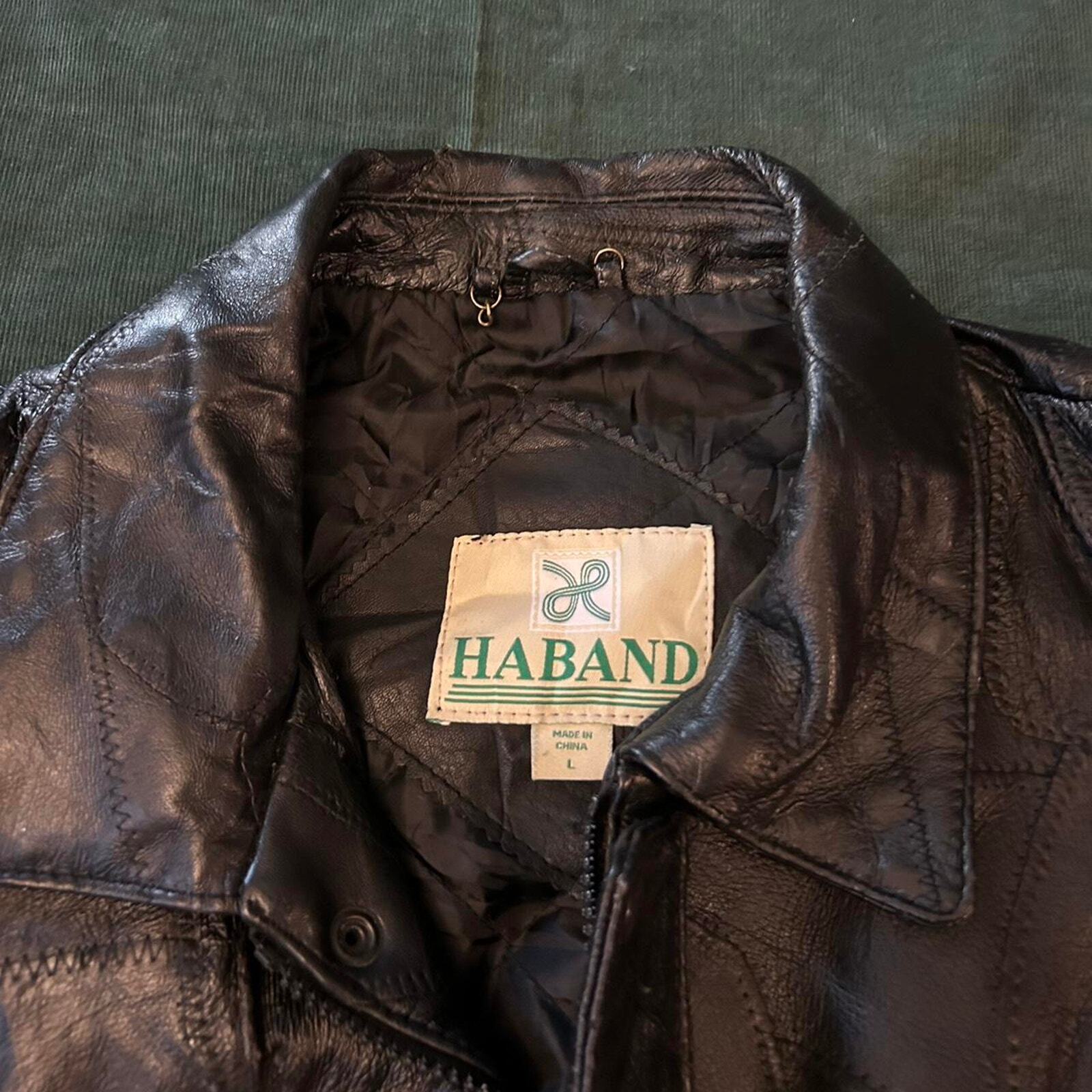 1980s leather patchwork jacket - image 5