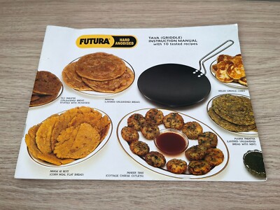 Indian Recipes Book on Tawa on pancake Pan English & Hindi in Same Book Cookbook