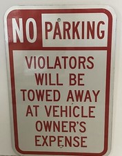 SmartSign 12  x18  NO PARKING Sign Violators Will Be Towed B80C  NEW 