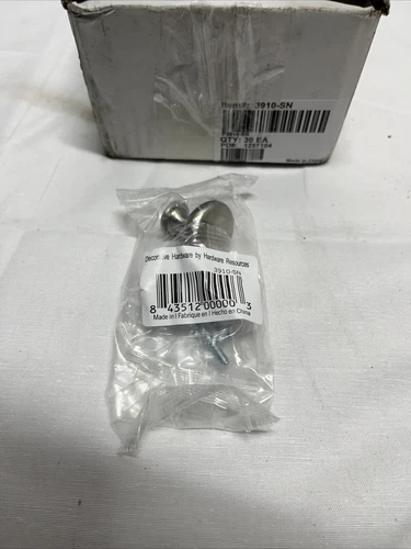 Hardware Resources 1-3/16" Satin Nickel Cabinet Knobs, 30 Pack - New - Picture 2 of 4