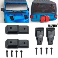 2Pcs Rear Window Hinge Engine Cover Block for Axial SCX10 III AXI03007 RC Car