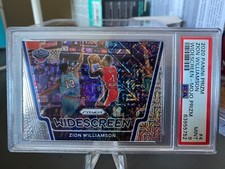2020-21 Panini Prizm Zion Williamson Widescreen Mojo 8/25 Graded PSA 9 Pelicans