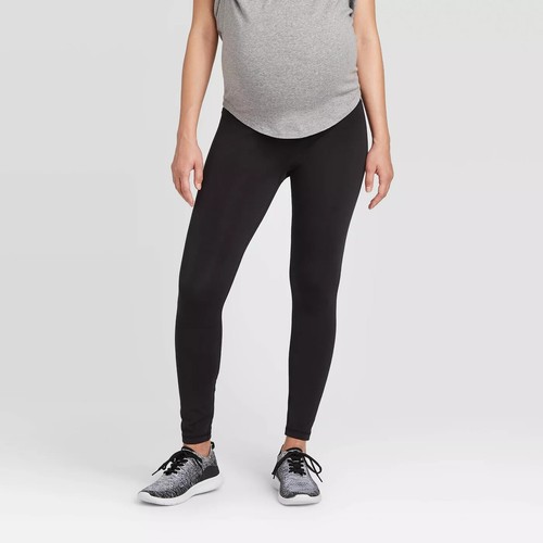 Crossover Panel Boot Cut Leggings Black 