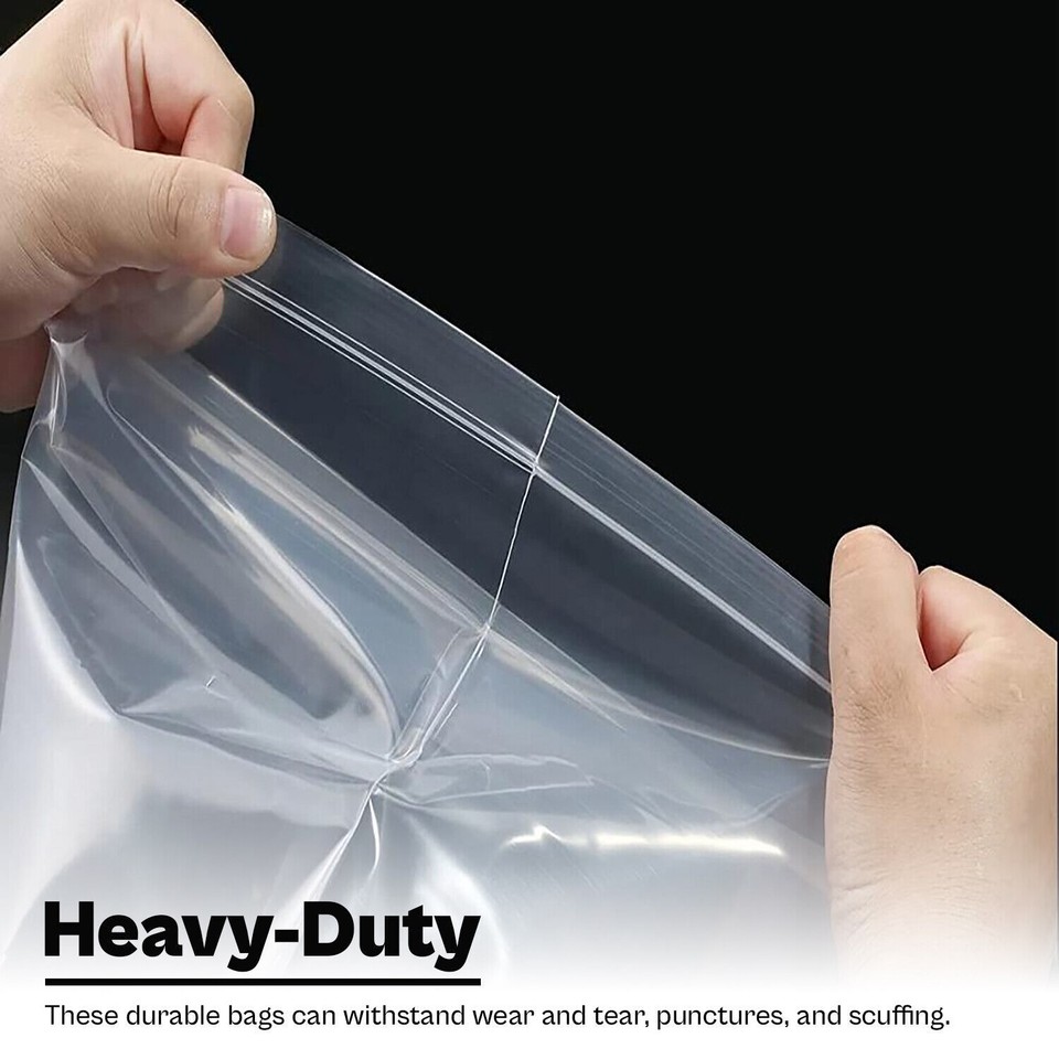 1000-Pack Clear Reclosable Ziplock Bags - 2 Mil Thick, 3x8 Inches, Jewelry, Crafts, Food Safe