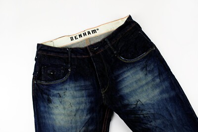 DENHAM CUTTER + Jeanmaker Denim Jeans Pants Button Fly Slim Fit