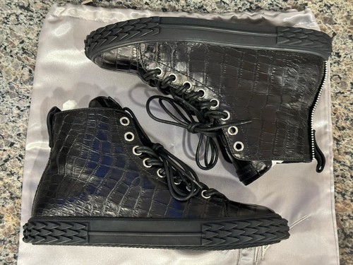 Giuseppe Zanotti Braky Print High Top Black Sneakers Size 42 EU Men VWG 338349 - Picture 4 of 7