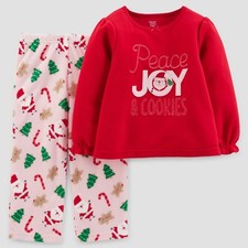 18 month 2 piece Carters Just One you Xmas Santa outfit Fleece xmas