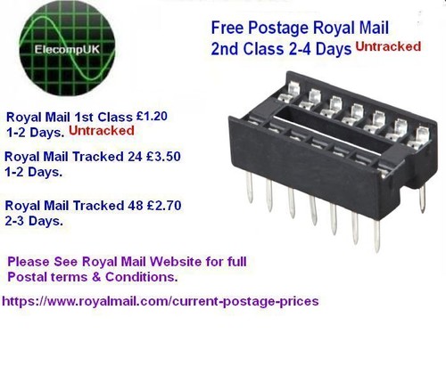 16 Pin DIL Dual In Line IC-Buchse mit integriertem Schaltkreis. 1-50 Stck. Schnelle Lieferung. - Bild 2 von 4