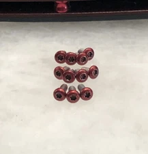 Translucent Red Stainless Steel Screws Set For Benchmade Mini Freek 565-1 Knife