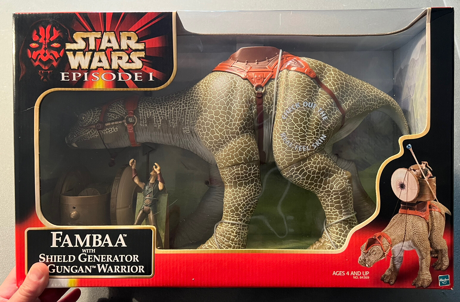Fambaa With Sheild Generator Gungan Warrior 1999 STAR WARS Episode 1 NEW