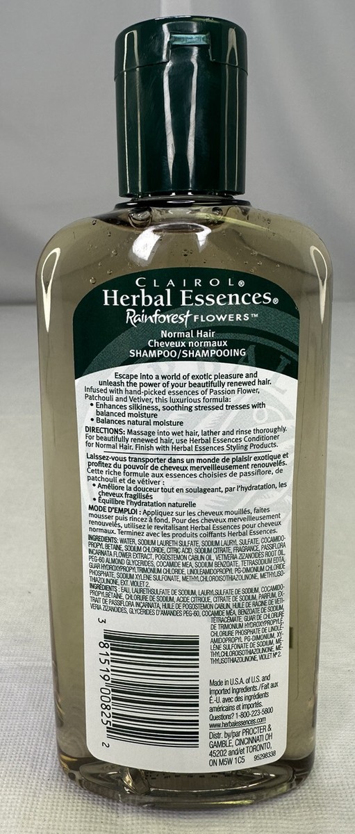 Vintage Herbal Essences Rainforest Flowers Normal Hair Refreshing