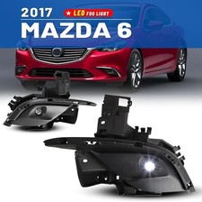2017 Fog Lights Clear For Mazda 6 Led Assembly Lamps W Bezels Wiring Kit Switch