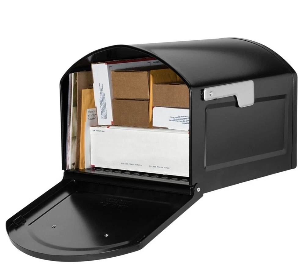 Architectural Mail 950020B 10 Centennial Post Mount Mailbox Black