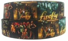 Firefly TV Series Characters 1" Wide Repeat Ribbon Sold in Yard Lots
