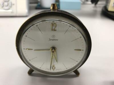 JUNGHANS Table Clock Hand-Winding Vintage Antique Working